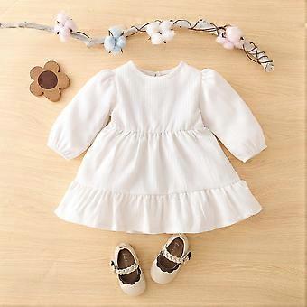 0-3T Baby Girl Dress Toddler Girl Dresses Long Sleeve Infant Corduroy Dress  Bow Princess Cute Spring Autumn Winter Girls Clothes