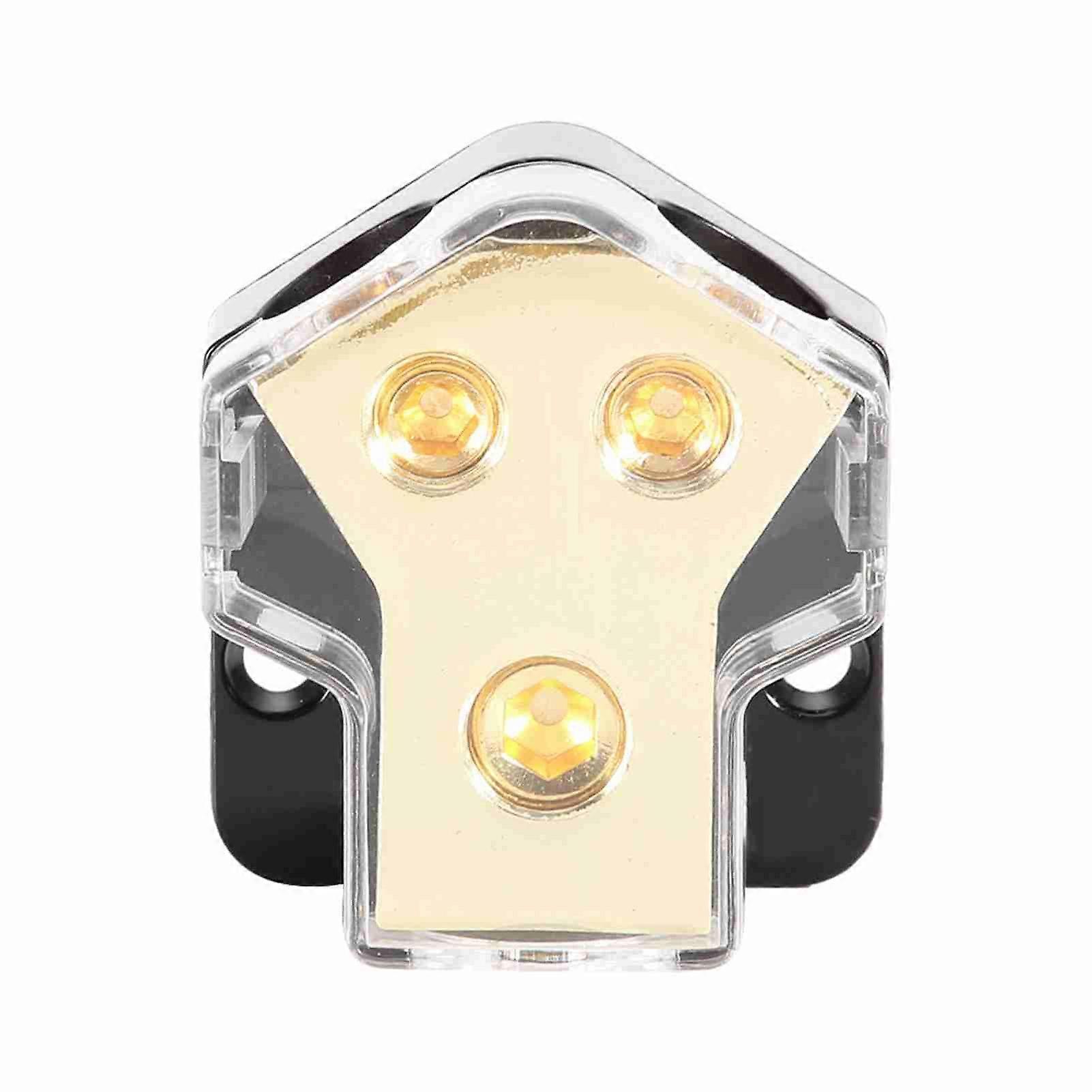 Car Audio Power Supply Distribution 1*1GA In 2*4GA Out Block Splitter