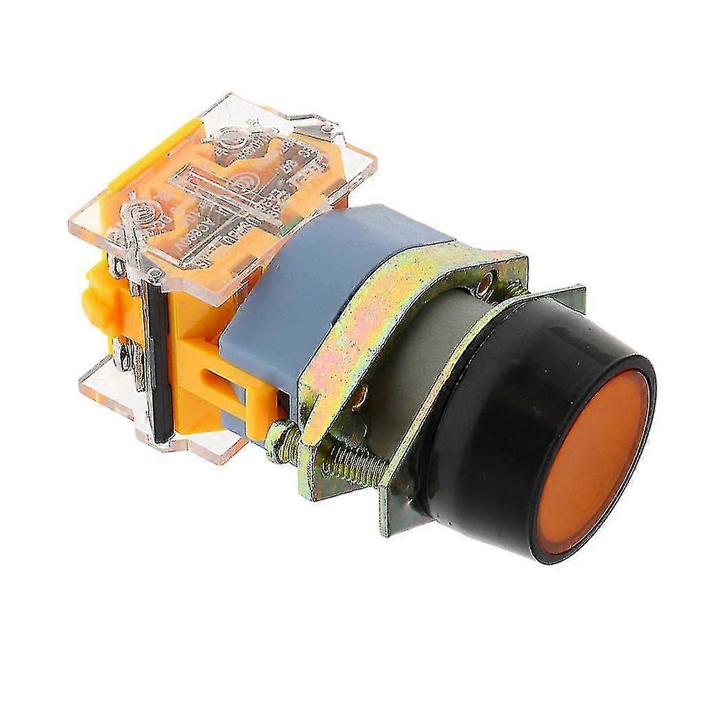 La39-11bn Interruptor de botón plano de restablecimiento automático momentáneo verde sin 22mm_Dec nc