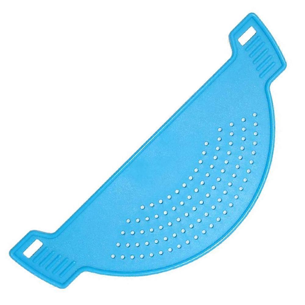 Creative Plastic Drain Basket Rice Washing Filter, Leak-proof Baffle, Kitchen Gadgets, Pan-side Drainer