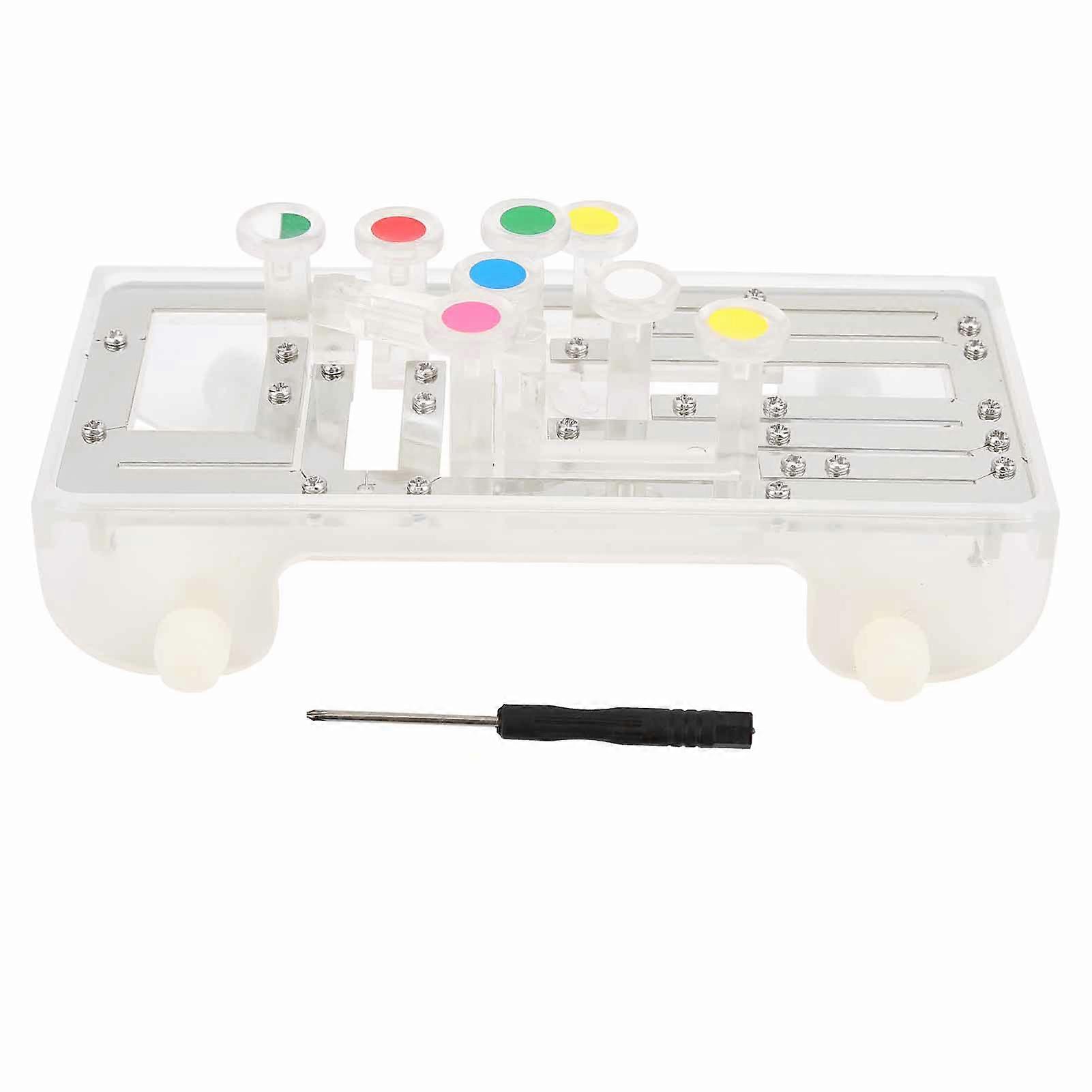 Guitar Learning System Teaching Aid Helper Folk Ukulele Chord Trainning for BeginnerSilver