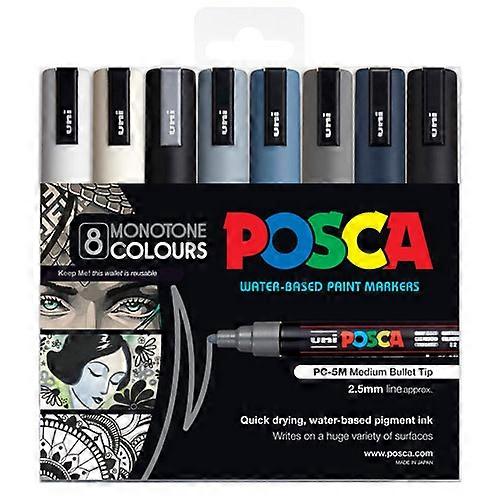 Uni PC5M Marker (Wallet of 8)