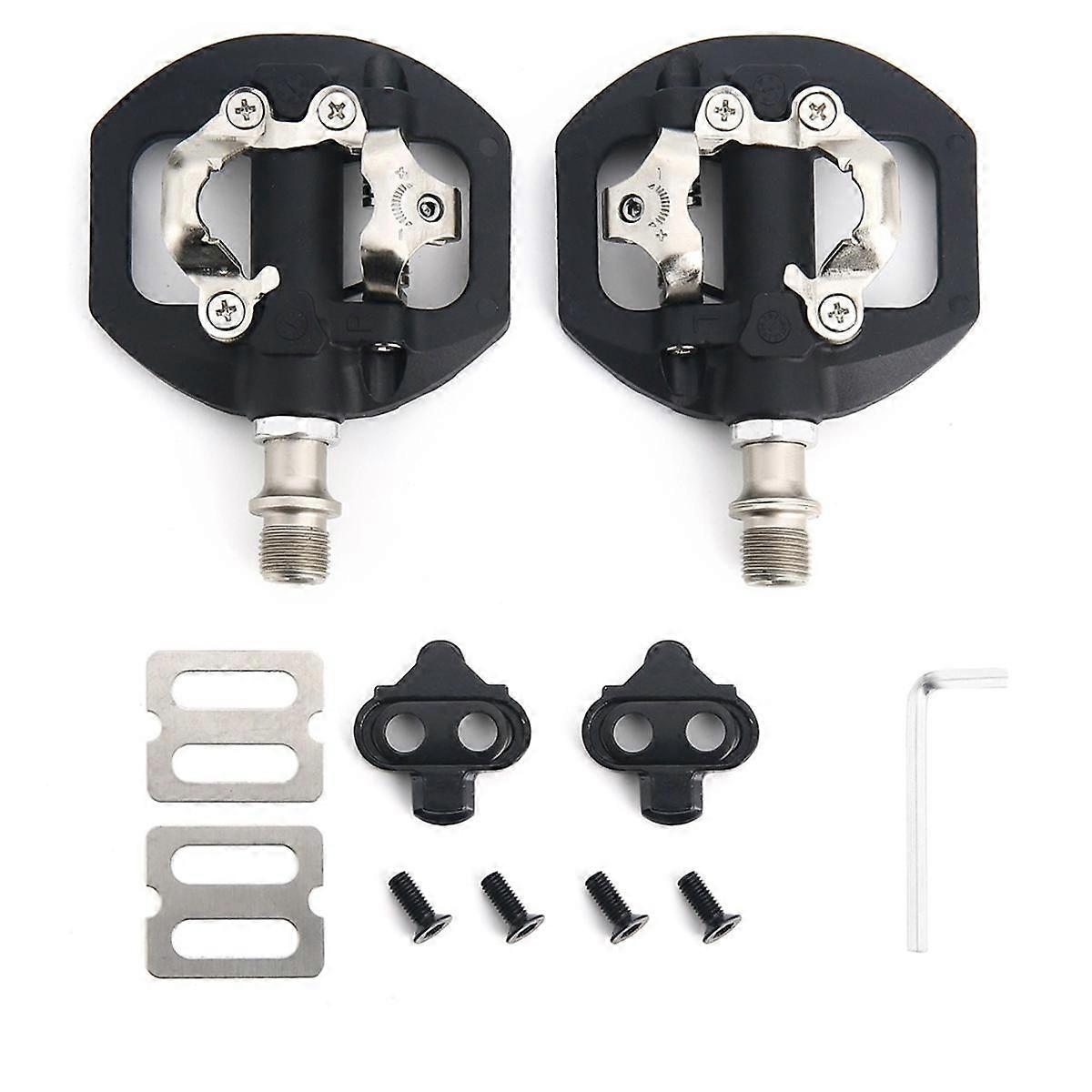 Mountain Bike Pedals Self-Locking SPD Pedal Dual Clipless Flat & Lock Pedal Cycling Pedal for SPD S