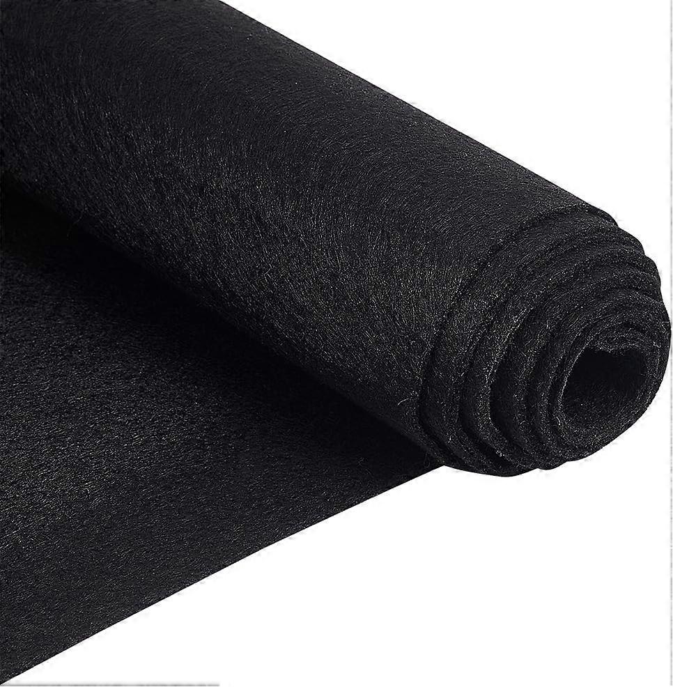 Black Craft Felt Fabric 1 x 2 Yard 0.04" Thick Craft Felt Fabric DIY Craftwork Sewing Patchwork Soft and Durable Felt Fabric for DIY Arts & Crafts Dec