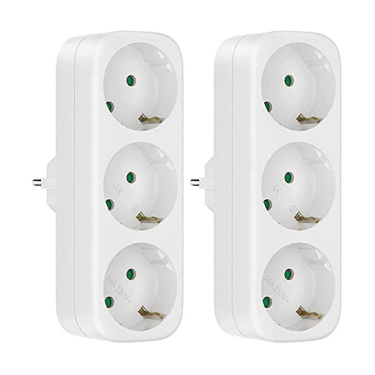 Multi Socket Without Cable, 250v/16a Socket Adapter, Portable Sockets, 3680w Converter Socket Eu Pl-In Stock