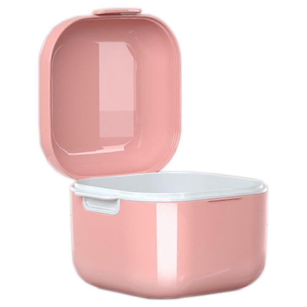 Teeth Cleaning Case with Strainer Basket with Leak Proof and Waterproof Lid Suitable for Home and Travel