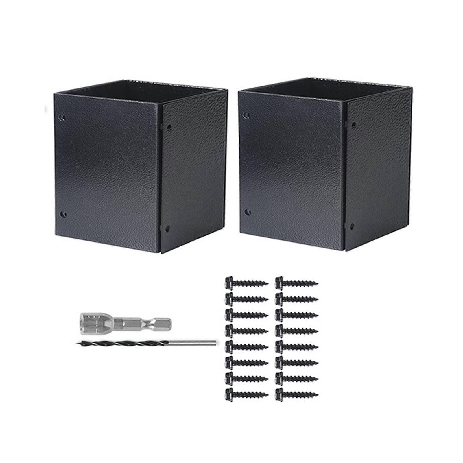 Garden Swing Mailbox Pole Cover Freely Adjustable Weatherproof Pole Case for Prevent Column Bottom from Rotting and Breaking