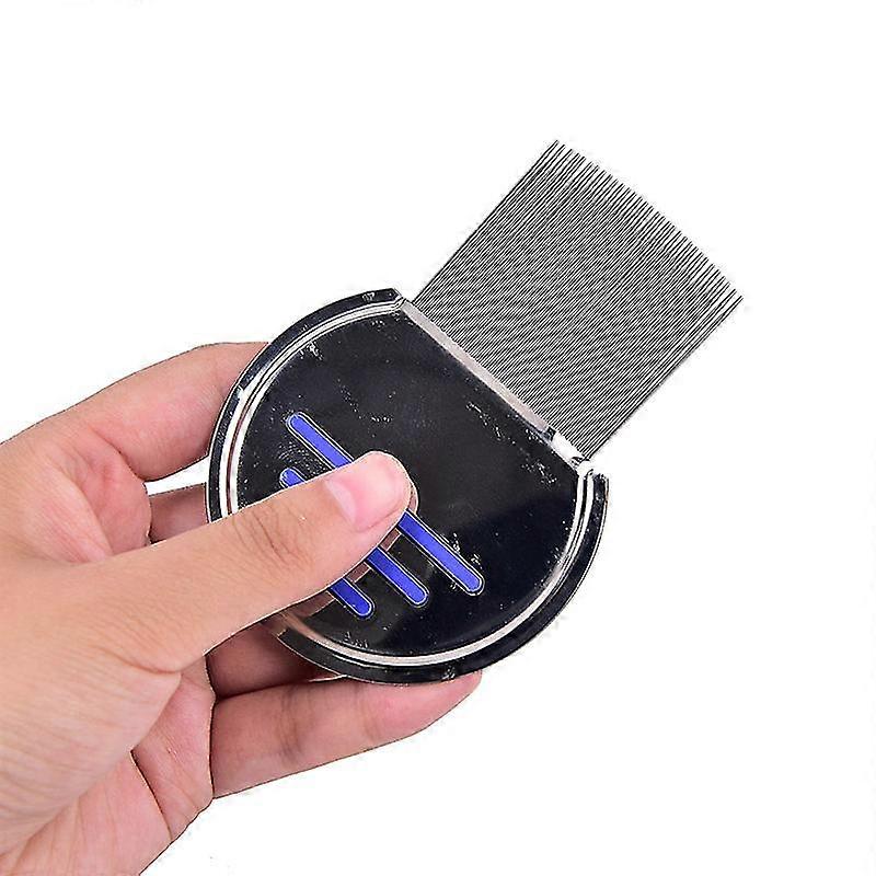 1xヘアシラミコームブラシターミネーターエッグダストニットフリー除去ステンレス鋼