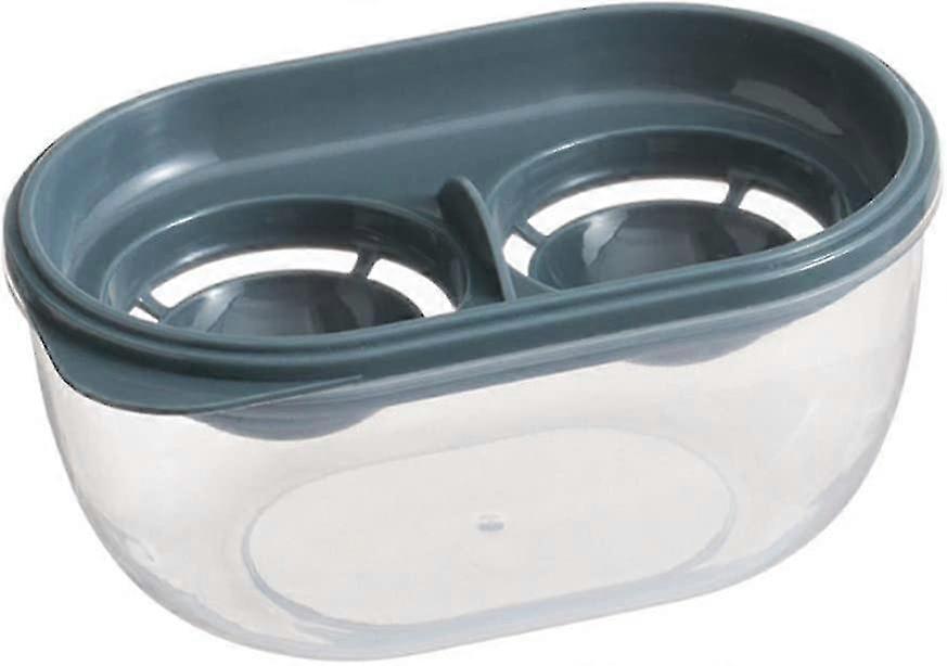 1 Pack Two-compartment High-capacity Egg White Separator, Egg Yolk Quick Filter Storage Box, Kitchen Plastic Gadgets, Cooking And Baking Tools, Screen