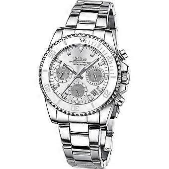 Womens Watches Chronograph Stainless Steel Waterproof Date Analog Quartz Unisex Watch Business Fashion Wrist Watches For Women