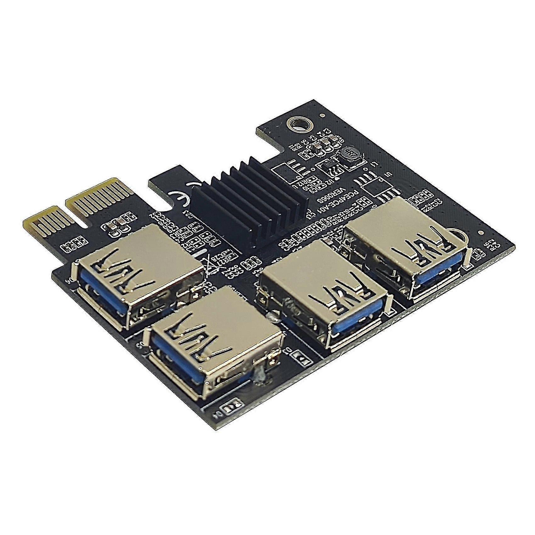 Pci-e Riser Card Pcie 1 To 4 Pci-express Pci-e 1x To 4 Usb 3.0 Card
