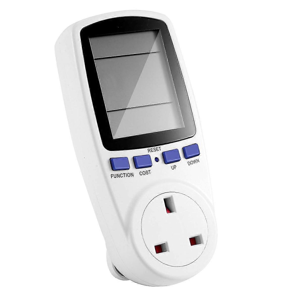 Ac Digital Lcd Power Meter Power Meter Power Kwh Electric Energy Meter Measuring Socket Power Analyzer Uk Plug