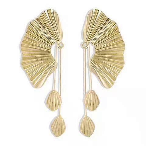 Gold Dangle Drop Earrings Statement Trendy