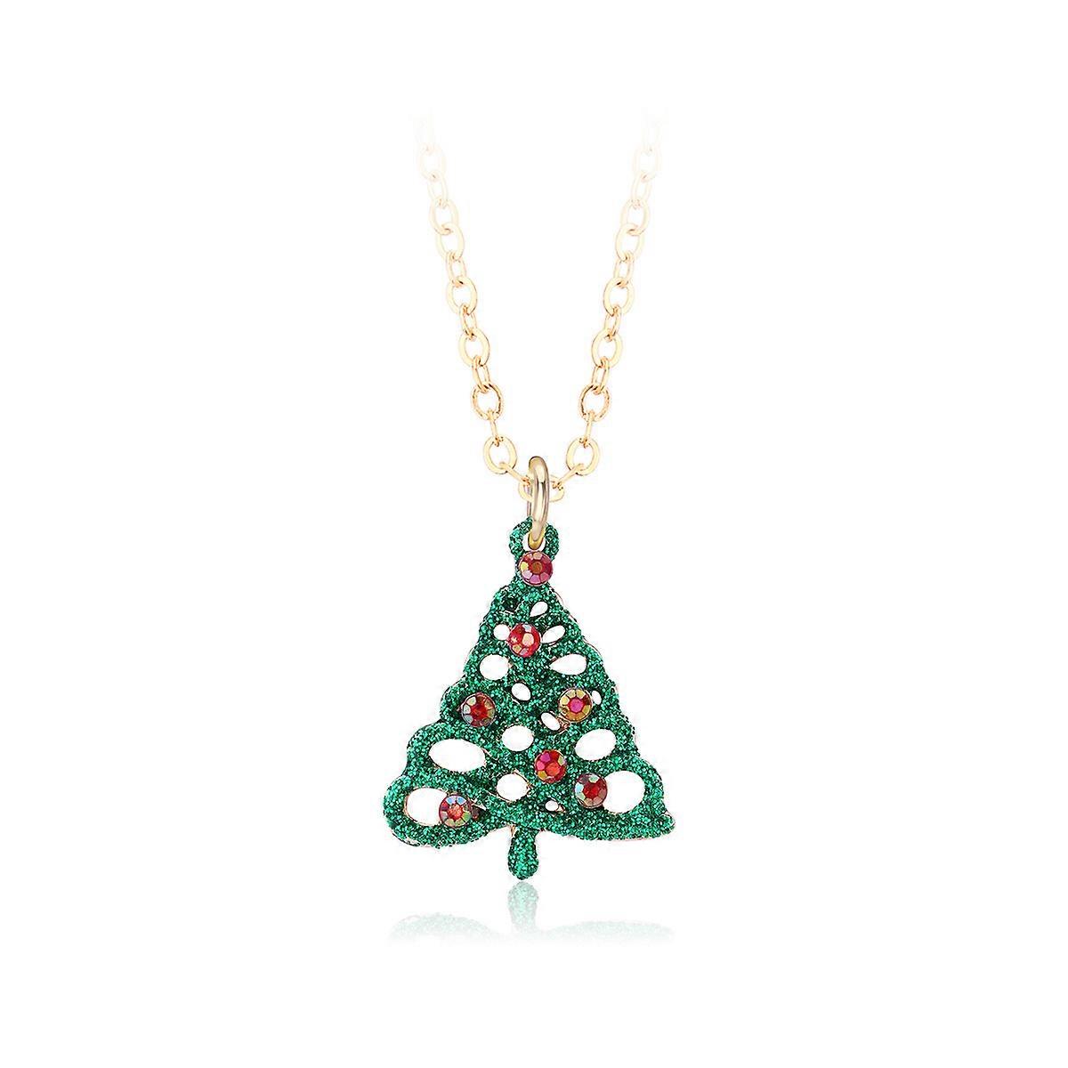 1pc Christmas Tree Necklace Merry