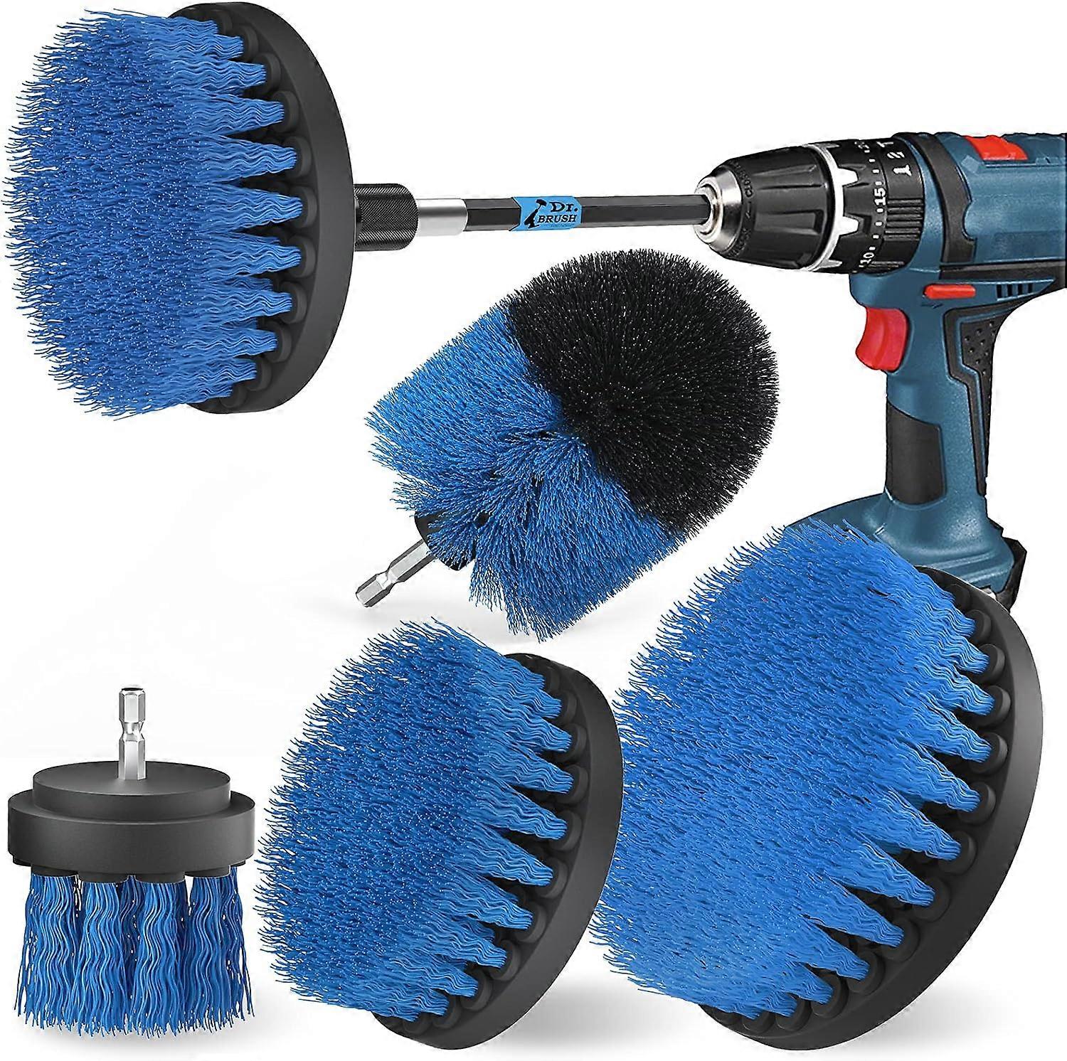 5 Pieces Cleaning Drill Brush, Screwdriver Brush, Powerful Drill Brush for