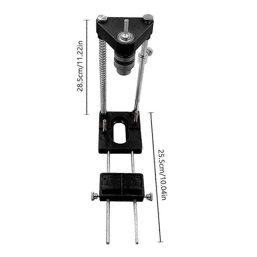 Drill Guide Woodworking Locator Kit Adjustabl Drilling Guide Hole Puncher Positioner for Wood Bench Drill Press Machine DIY Tool