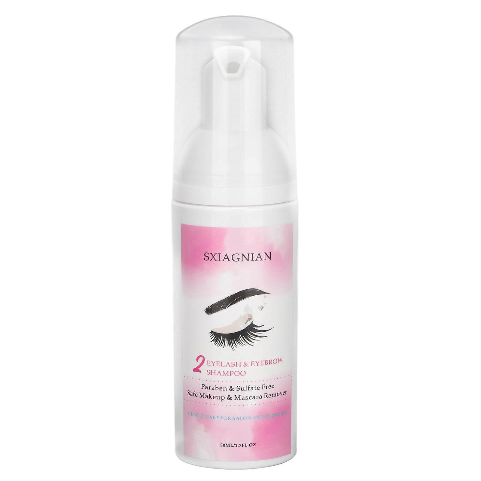 Eyelash Extension Cleanser Efficient Gentle Care Foam Lash Cleanser for Extensions and Natural Lashes 50ml