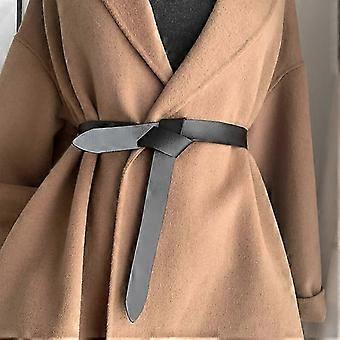 Retro belt, decorative suit coat lady belt for jumpsuit jacket dress black