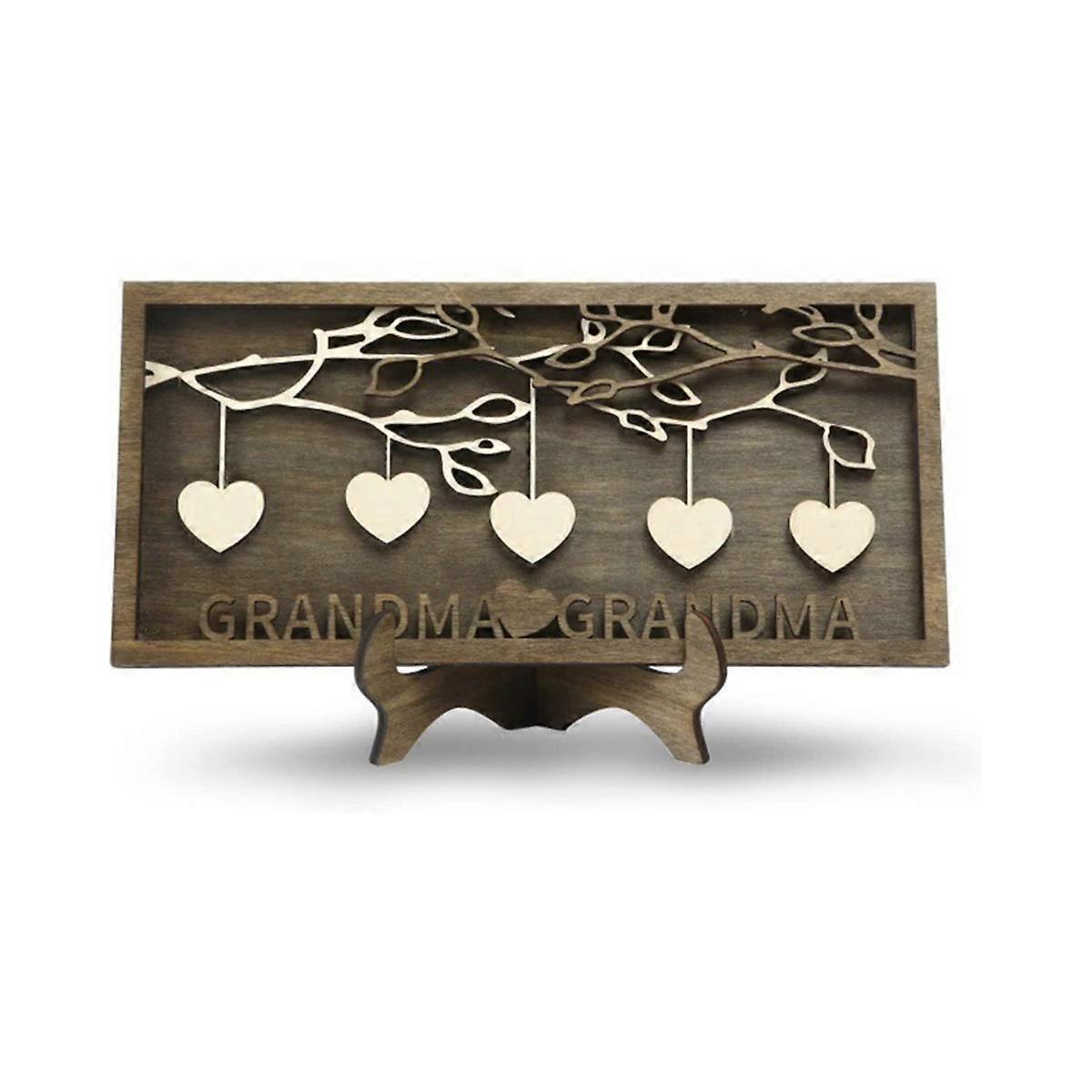 Personalized Family Sign for Mom Custom Wooden Tree Frame Engraved Wood Plaques Decor Mother'S Day