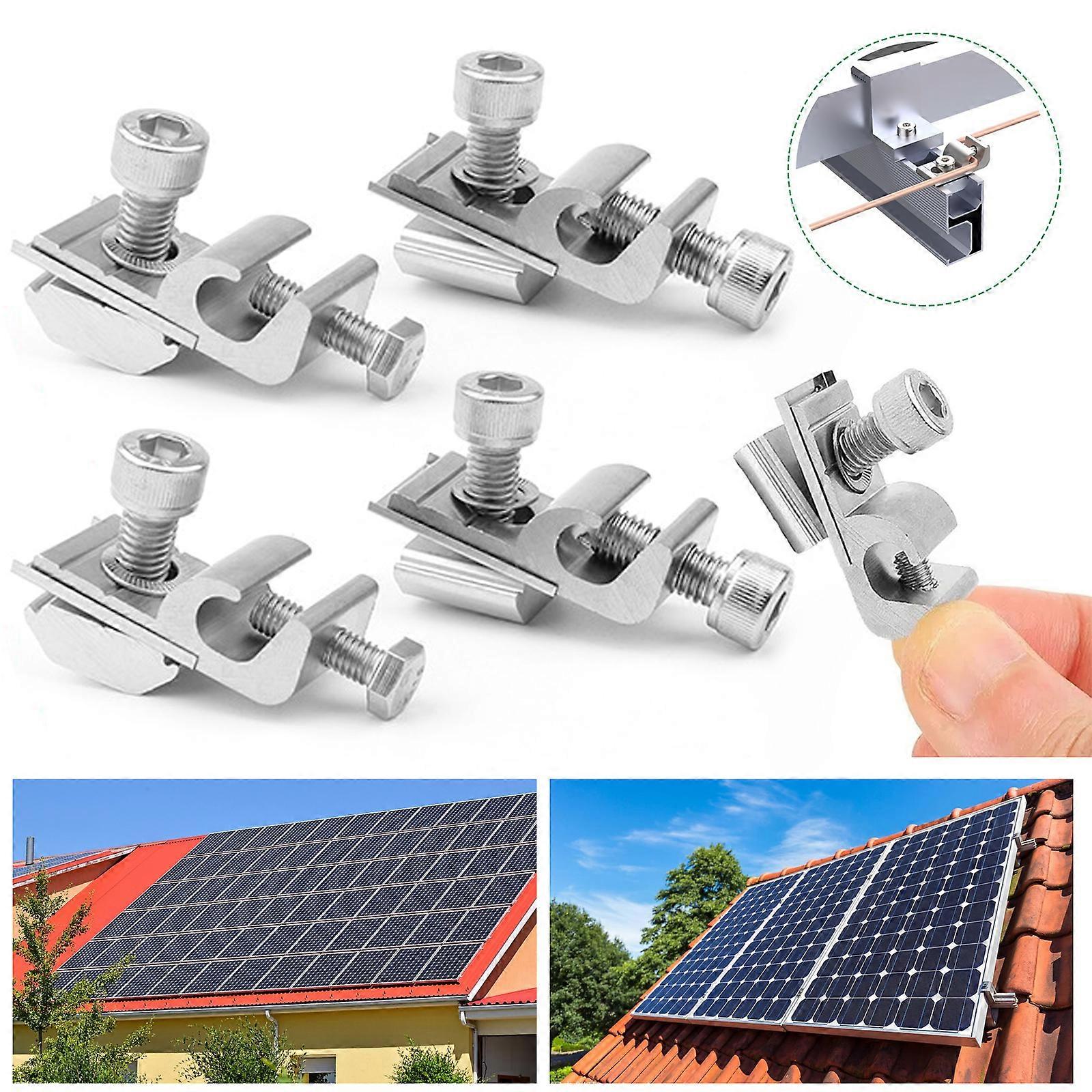 Solar Panel Grounding Clips - Standard Grounding Lug for PV Mounting ...