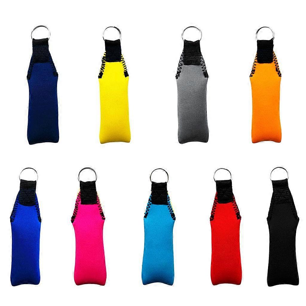 Lot 9 Neoprene Floating Keyring Keychain Float Key Rings for Yachting Boating Kayak Canoe Sailing Rafting