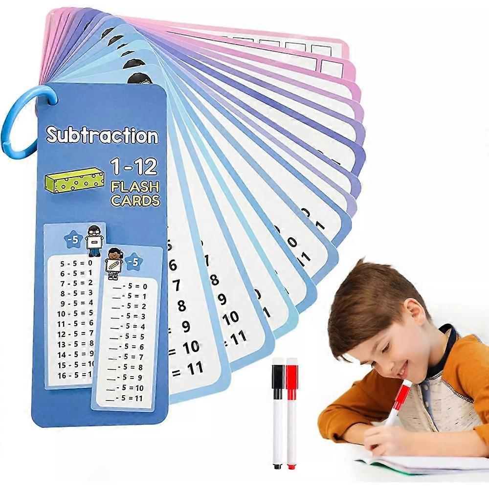 17PCS Multiplication Flash Cards 3rd Grade Multiplication Game Flashcards