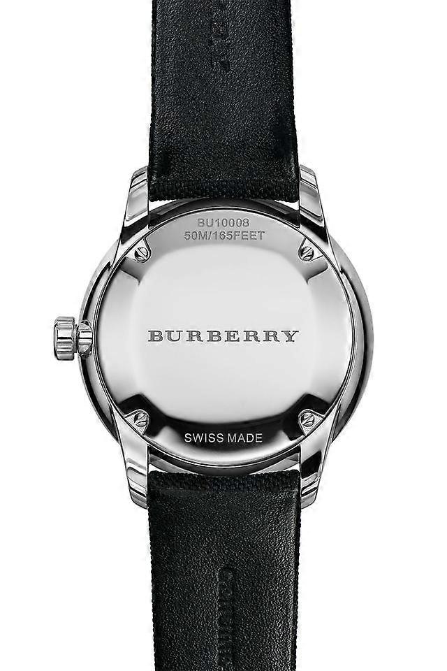 Burberry Bu10008 Check Stamped Round Dial Unisex Watch Fruugo IL