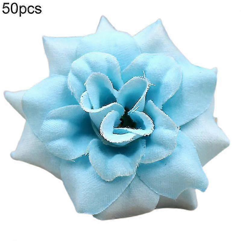 50 buc Flori artificiale vii DIY rezistent la intemperii Elegant Trandafir fals Flori de nuntă Holiday Suppl