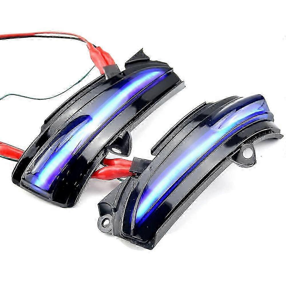 For Mondeo MK5 2014-2019 Car LED Dynamic Side Rearview Mirror Light Turn Signal Light Blue Blinker Indicator