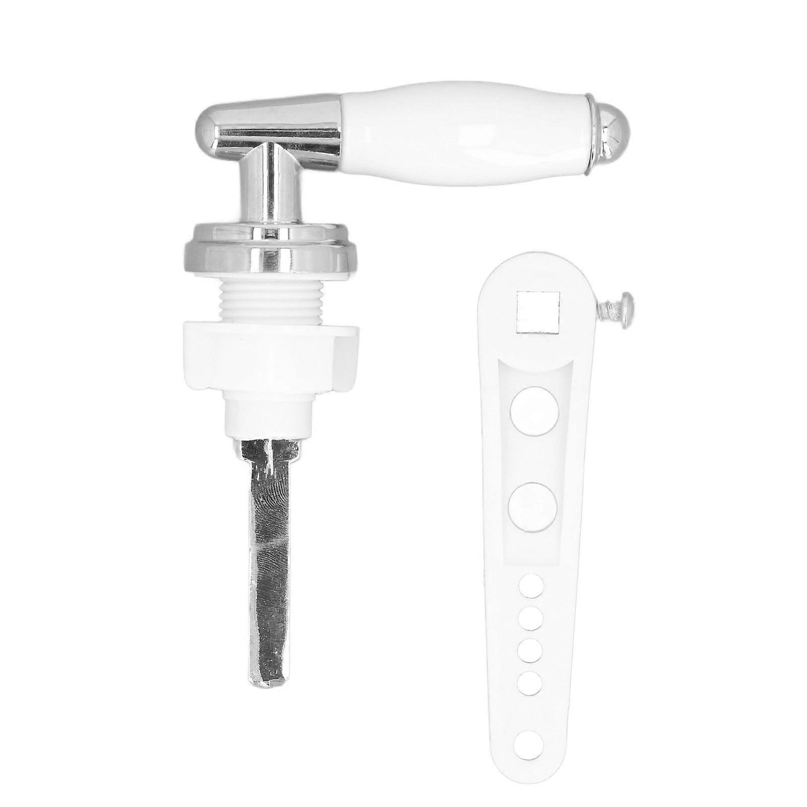 Toilet Tank Flush Lever Handle Side Mounted Bathroom Toilet Cistern Flush Handle Replacement