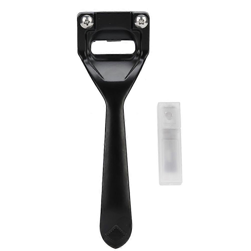 Leather Cutter US Type Carving Tools Craft Collection Alloy Portable for Hand Made Material(Black US Type Thinning Cutter with 3 Blades )