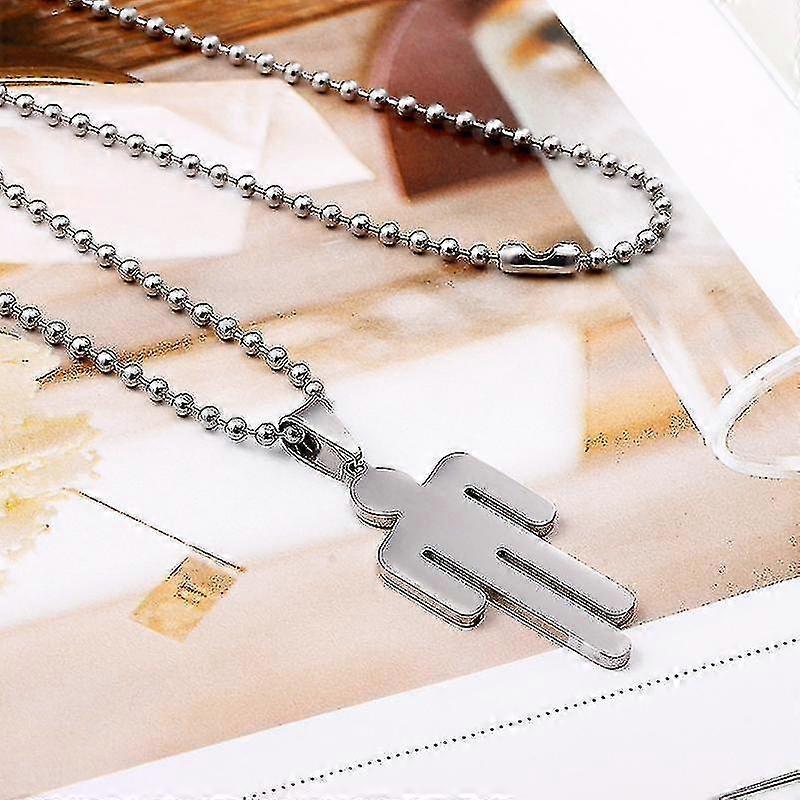 Billie Eilish Logo American Rapper Punk Trampy Necklace Stainless