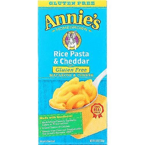 Annie's自制米饭意大利面和切达奶酪通心粉和奶酪,6盎司(12箱装)