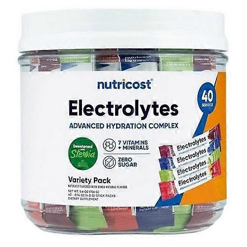 Nutricost Electrolytes Hydration Complex Stickpacks Variety Pack ,40 Sticks
