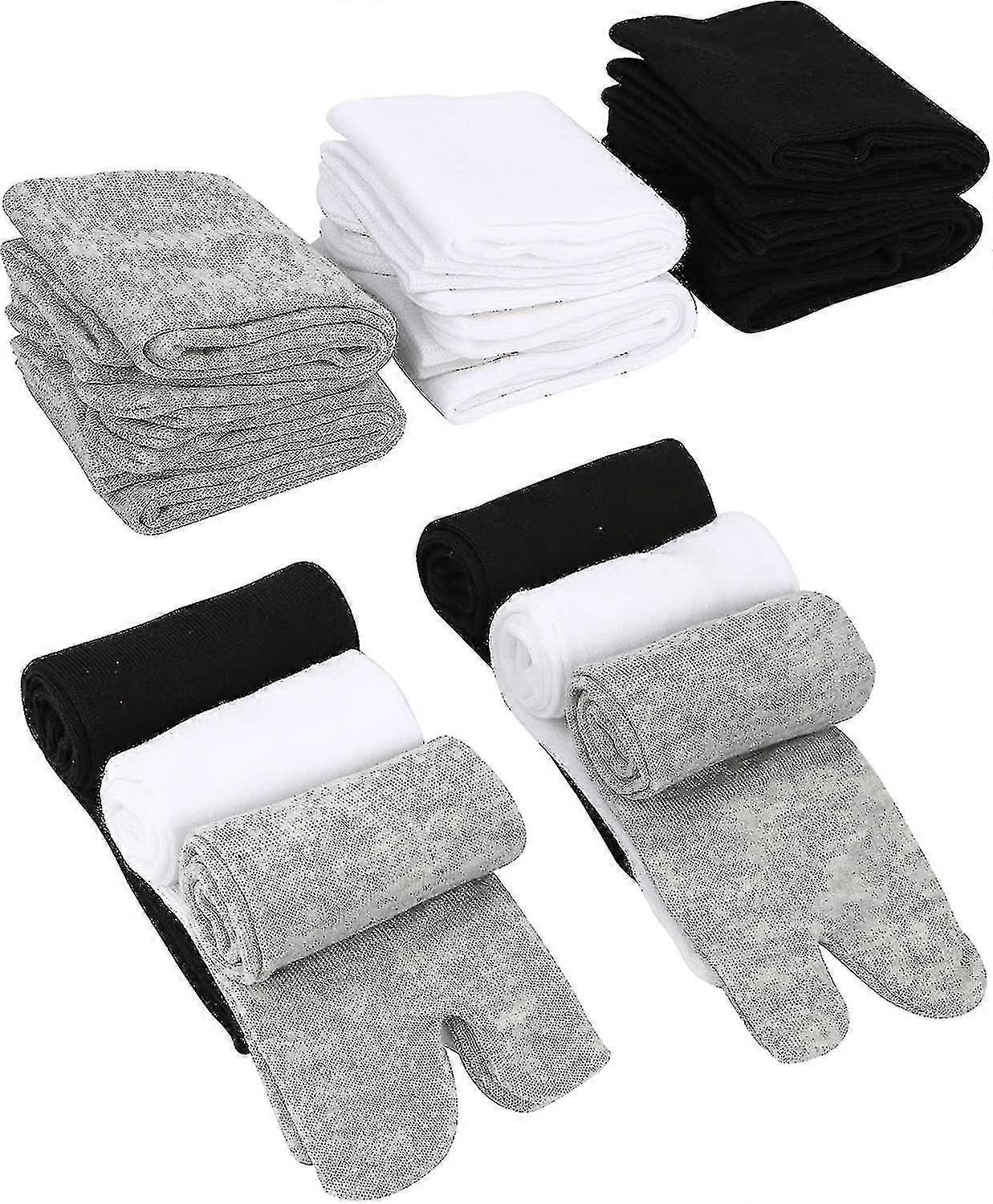 6 Pairs Unisex Tabi Flip Flop Socks Geta Socks Cotton Split Toe Tabi Socks