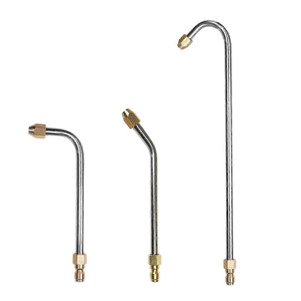 3pcs Pressure Washer Nozzle Angled Lance Spray Wand 1/4'' Quick Release