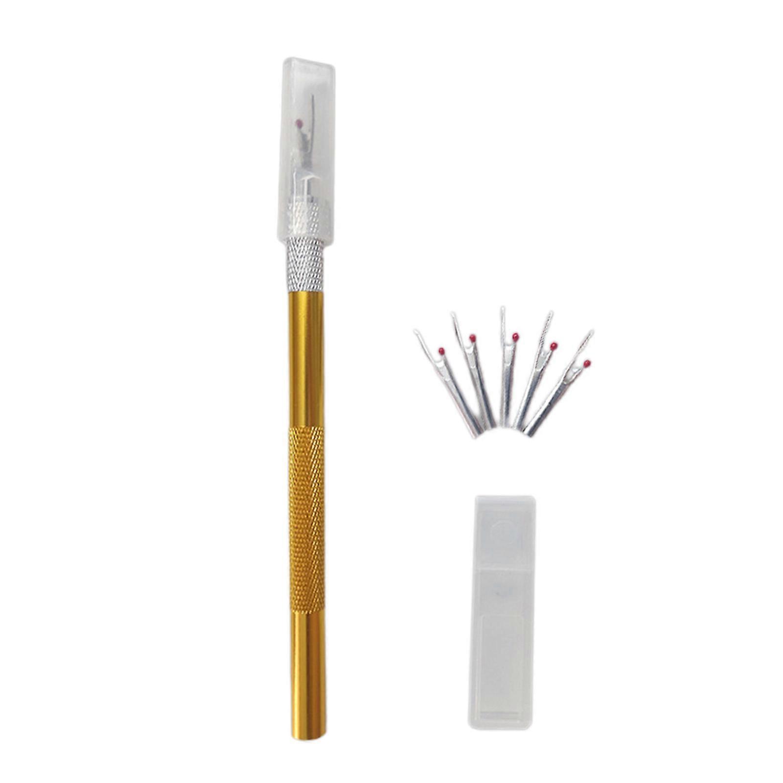 Thread Cutter Sewing Tool with 5x Replacement Heads for Opening Seams and Hems