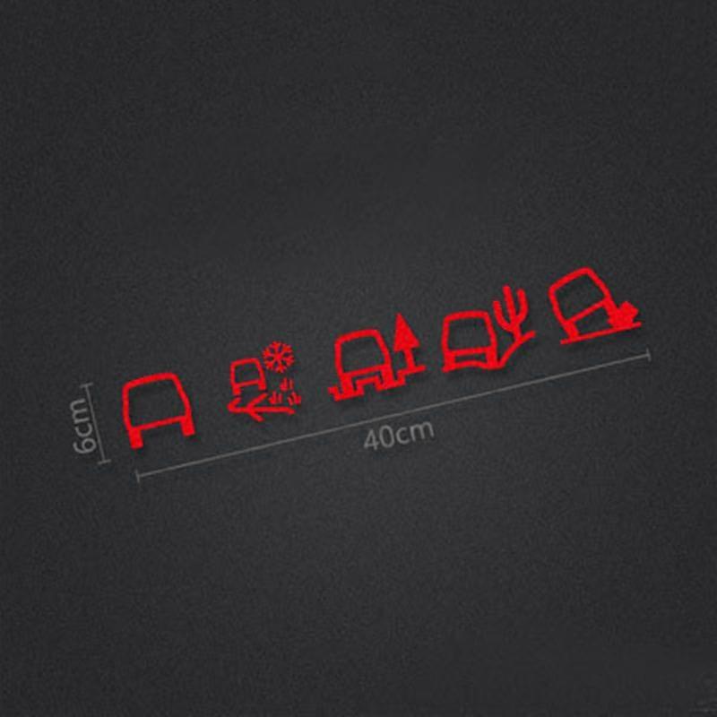 Funny Off-road Vehicle SUV Hood Side Windows Door Decals Terrain Sign Icon Reflective Stickers Automobile Accessories