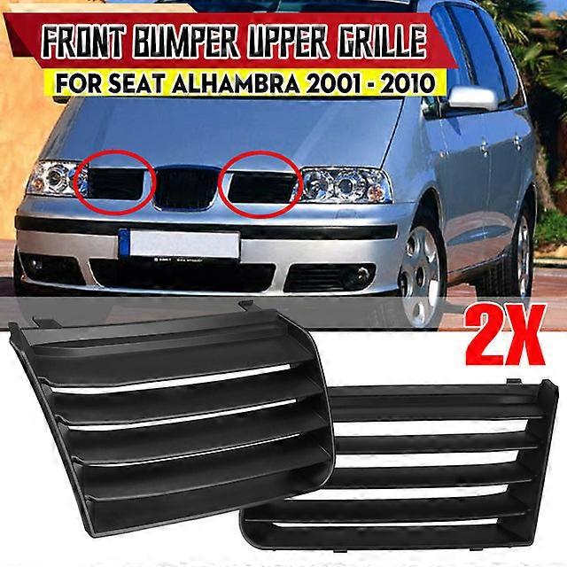 2db Első lökhárító oldalsó rácsrács grill üléshez Alhambra 7M 2001-2010 Első felső rács versenyrács 7M785365401C 7M785365301C