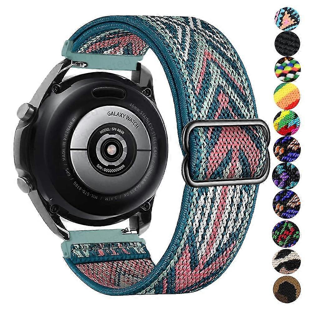 Nylon Strap For Samsung Galaxy Watch 4/classic/46mm/active 2/gear S3 Adjustable Elastic Bracelet