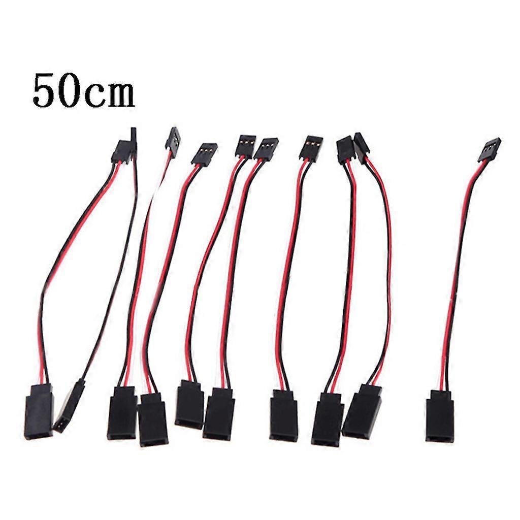10Pieces RC JST Plug to Servo Wire Connector Adapter Cable for Remoter Control Car Plane Replaceable 4WD Upgrade RC Accs