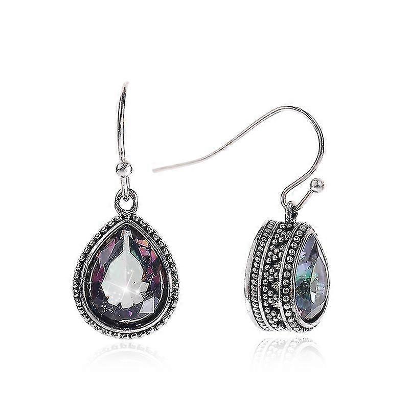 Pop Vintage Colorido Drop Pendientes Stud Pendientes