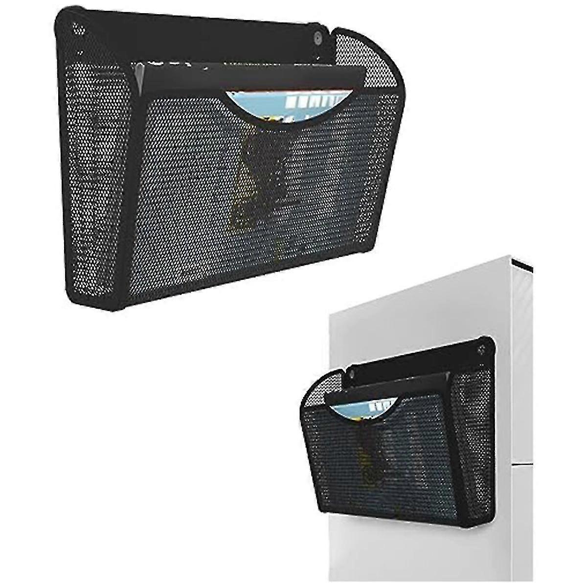 1-tier Magnetic File Holder: No Drilling Installation, File Organizer with High Capacity for Office and Home Use