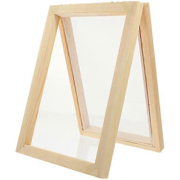 Wooden Paper Making Frame Paper Making Mold DIY Frame Screen Mesh Tool