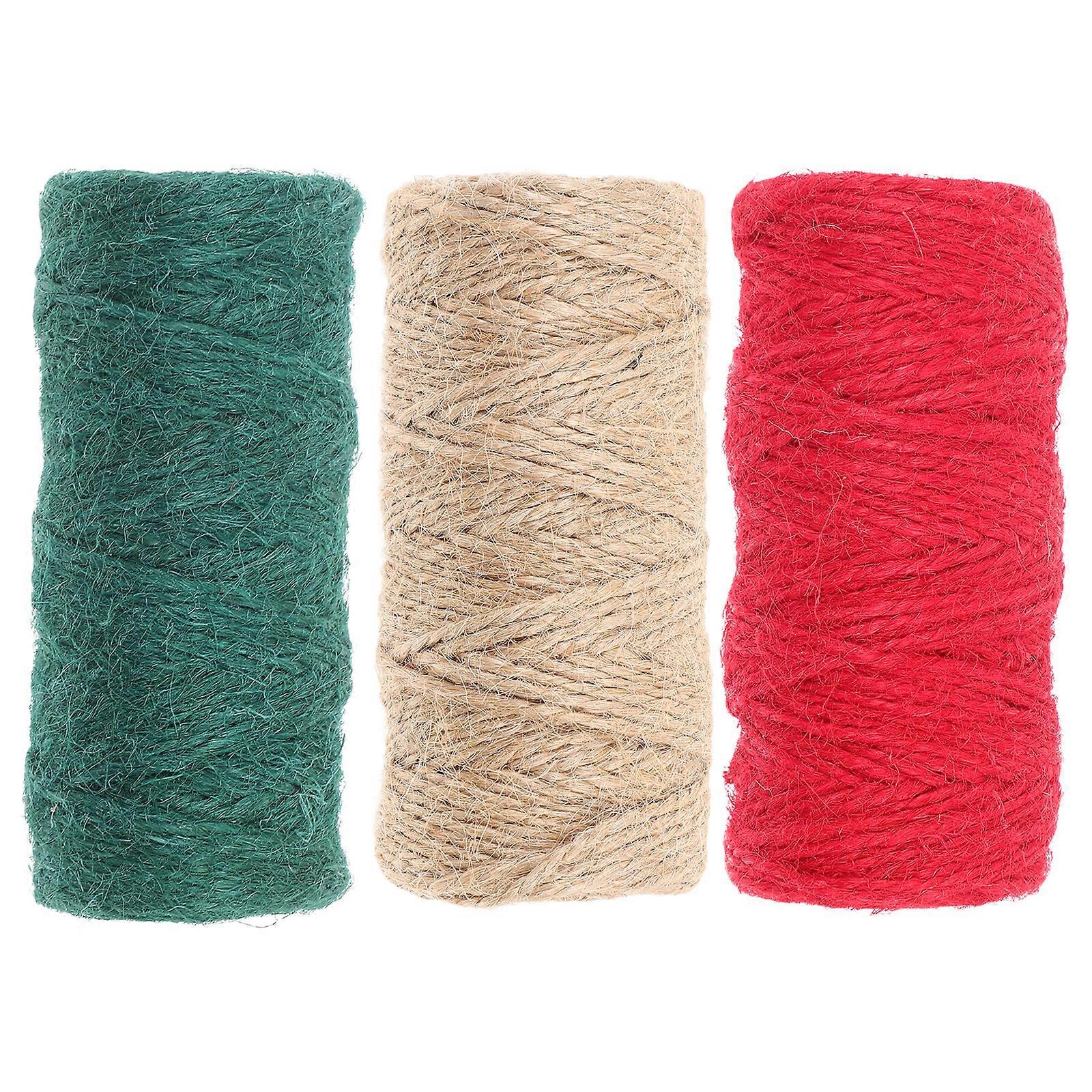 3 Rolls of Garden Twines Heavy Duty Twine Jute Twine for Gifts Jute Twine Natural Twine Garden Twine