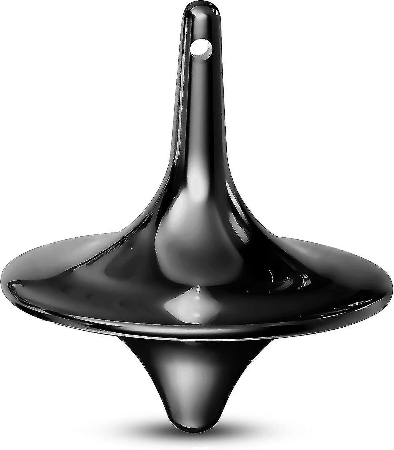 Kreisel Accurate Metall Spinner Top Desktop Gyro Little Fidget (Silber, Gold, Schwarz)