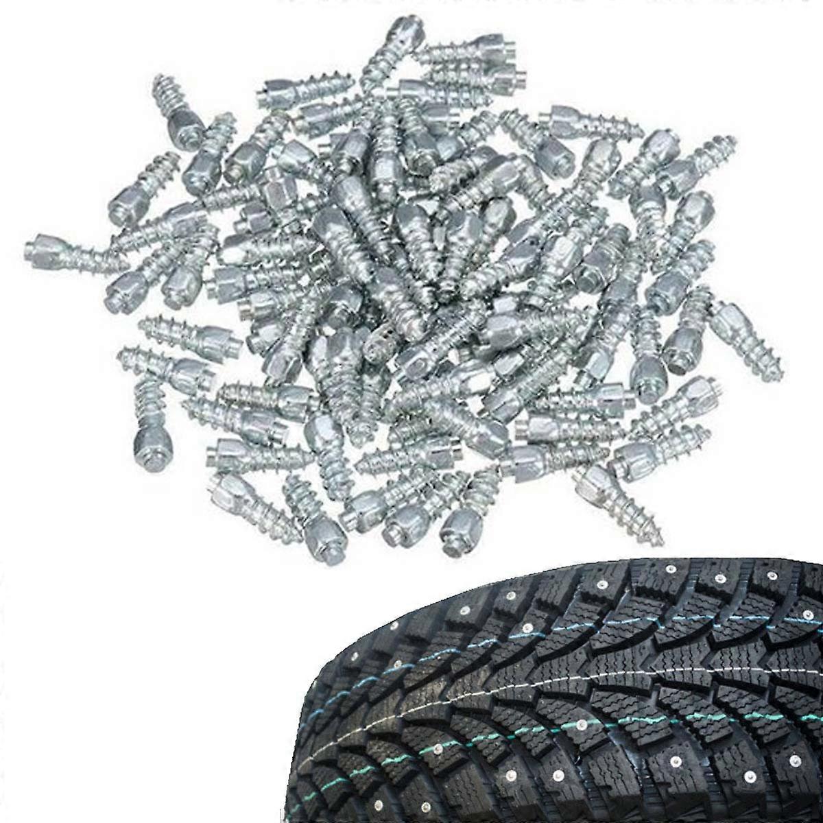 Araba kış aşınmaya dayanıklı tungsten çelik 100 adet / 4 * 12mm otomobil SUV ATV kaymaz lastik lastik kar lastiği çivi
