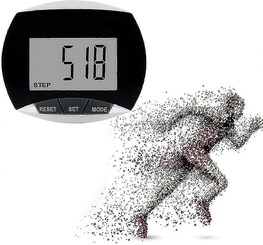 Simple Walking Pedometer With Belt Clip Without App. Digital Step Counter. Lcd