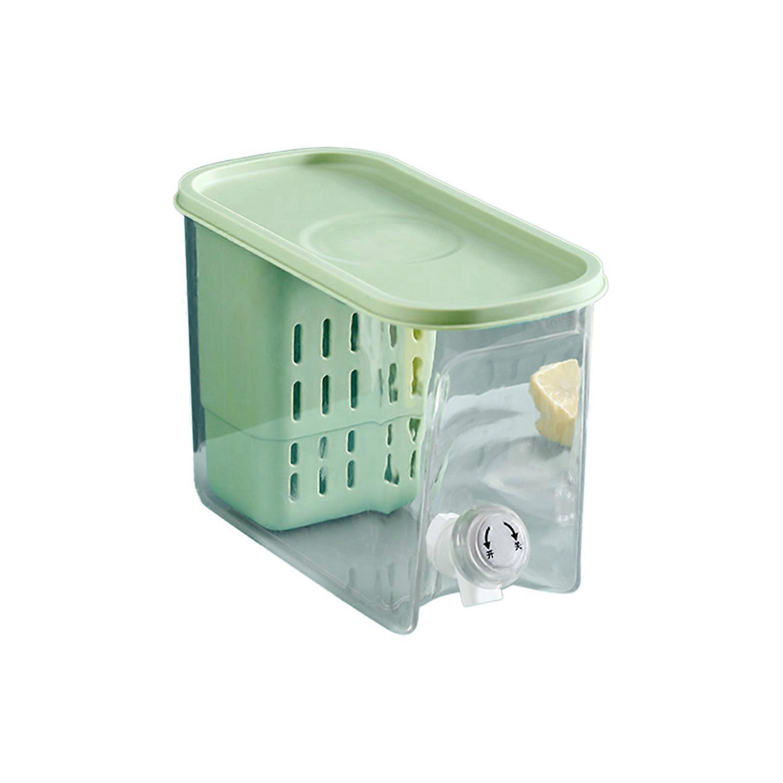 Japanese style household refrigerator cold kettle with faucet high temperature resistance3.6Lwhite