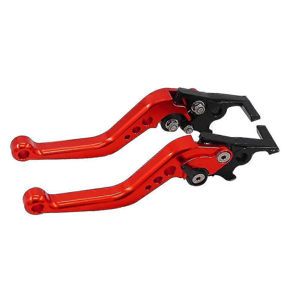 1 Pair Motorcycle Motorbike Cnc Metal Adjustable Hand Lever Brake Handle Grip